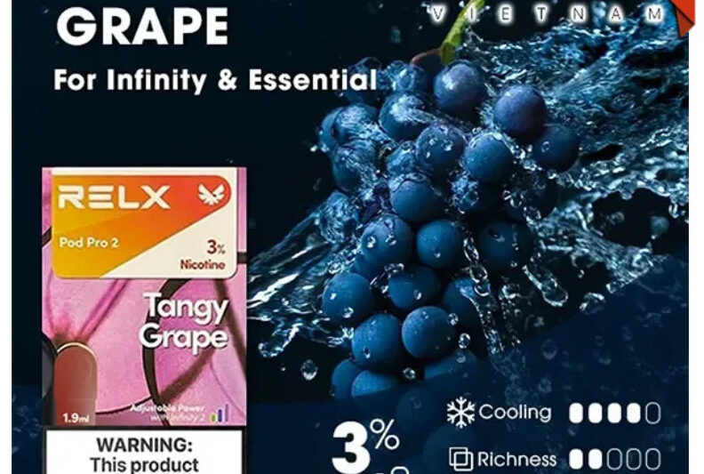 RELX電子煙彈│悅客電子菸彈葡萄Relx煙彈糖果