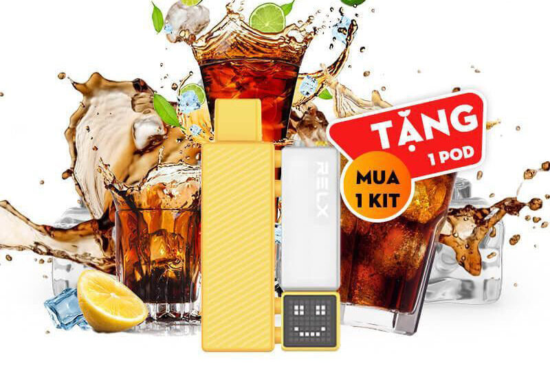 RELX積木電子煙18000puffs煙彈可樂口味智能顯示屏