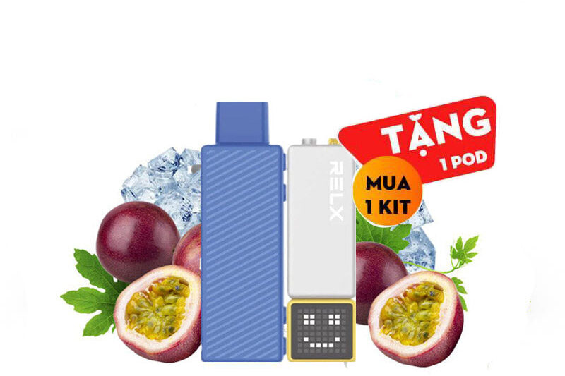 RELX積木電子煙18000puffs煙彈百香果口味智能顯示屏