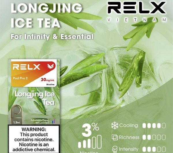 RELX電子煙彈-Relx infinity悅刻電子煙龍井冰茶口味