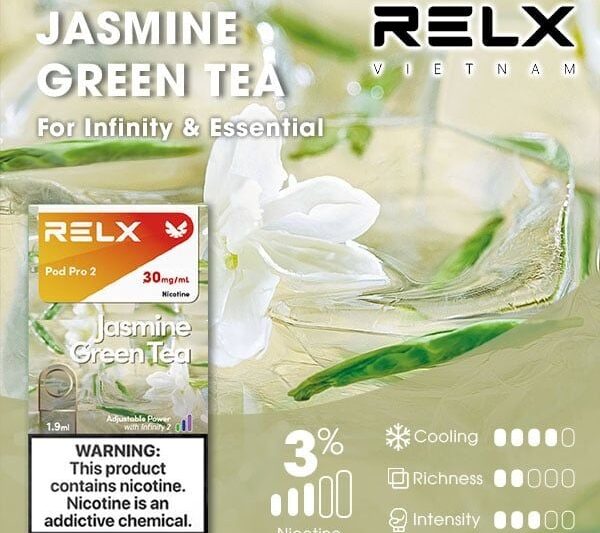 RELX電子煙彈-Relx infinity悅刻電子煙茉莉綠茶口味