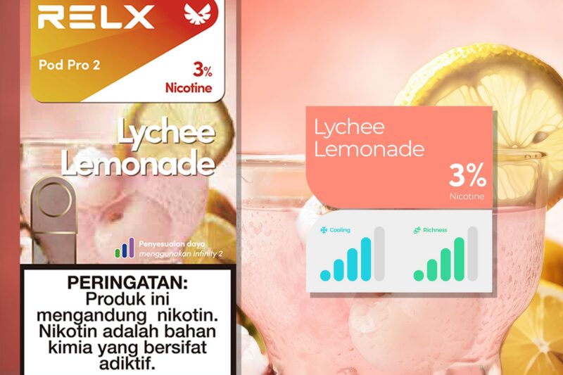 RELX電子煙彈-Relx infinity悅刻電子煙荔枝檸檬水口味